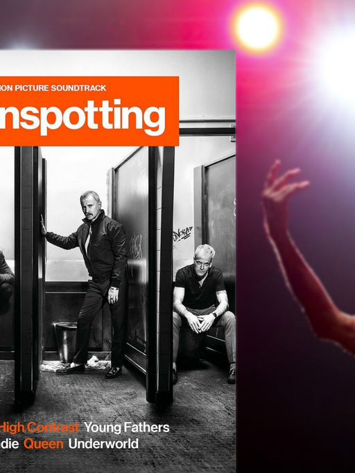 Das Plattencover zum Soundtrack von "T2 Trainspotting" - rechts: der Musiker Iggy Pop.