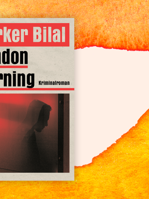 Zu sehen ist der Titel des Buches "London burning" von Parker Bilal.