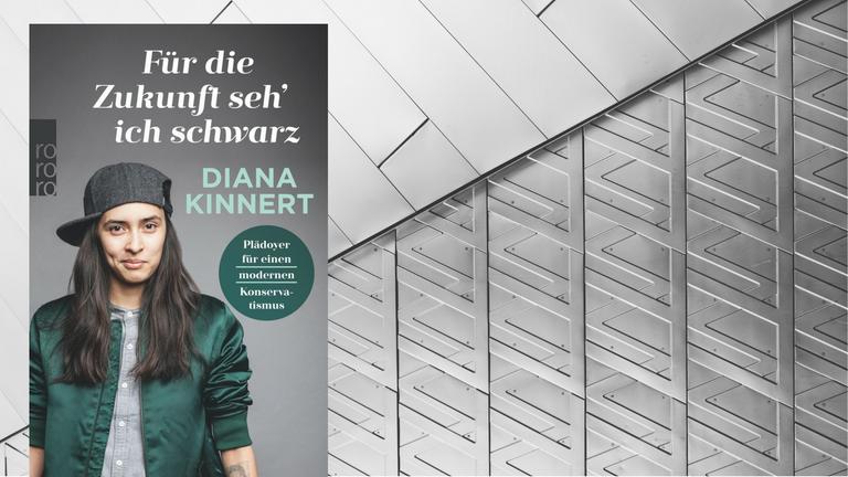Buchcover: Diana Kinnert "Für die Zukunft seh' ich schwarz: Plädoyer für einen modernen Konservatismus", rowohlt-Verlag, vor grau gemustertem Hintergrund. Buchcover: Diana Kinnert "Für die Zukunft seh' ich schwarz: Plädoyer für einen modernen Konservatismus", rowohlt-Verlag, vor grau gemustertem Hintergrund.