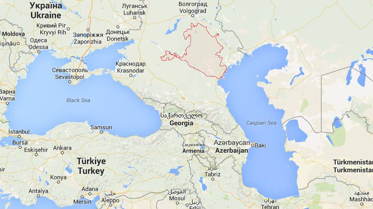 Die russische Teilrepublik Kalmykien liegt am Nordwestrand des Kaspischen Meeres.