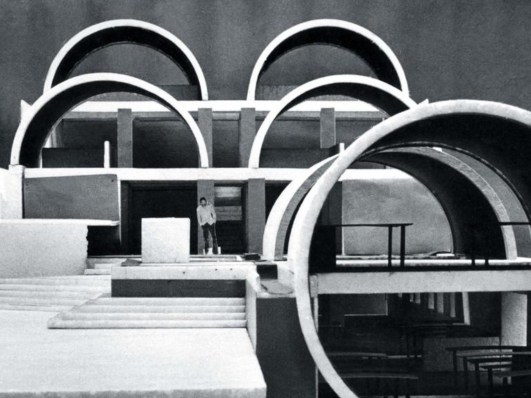 Das vom Pritzker-Preisträger Balkrishna Doshi entworfene Sangath Architect's Studio