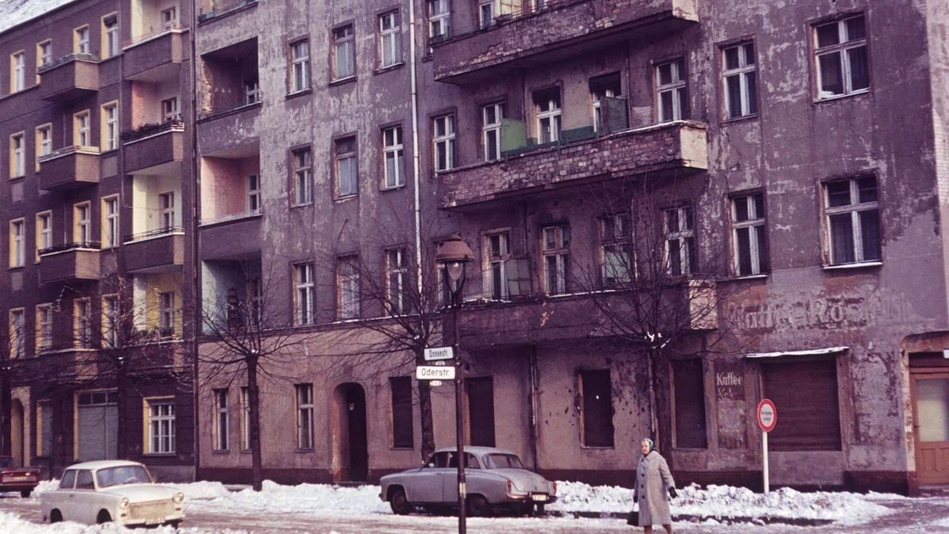 Das Ost-Berliner Viertel Friedrichshain in den frühen 70ern.