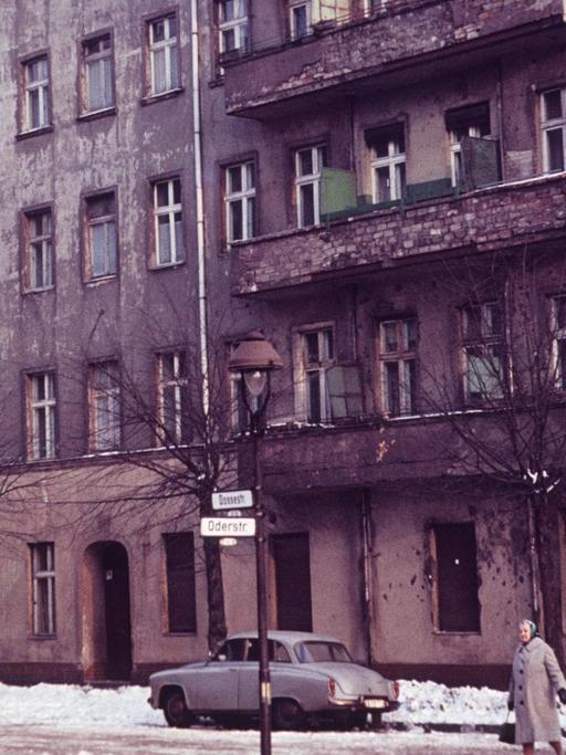 Das Ost-Berliner Viertel Friedrichshain in den frühen 70ern.