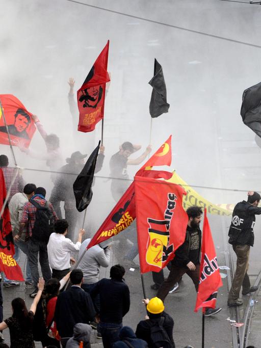 Proteste in Istanbul nach dem Grubenunglück von Soma