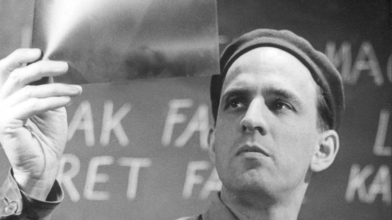 Ingmar Bergman auf einem Foto von 1957.