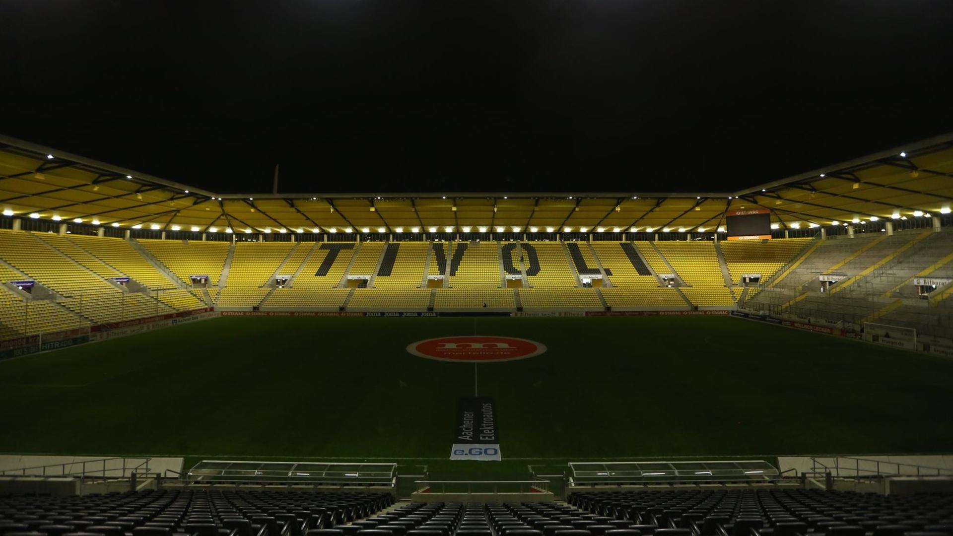 Blick ins Stadion von Alemannia Aachen Blick ins Stadion von Alemannia Aachen