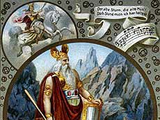 Männergestalten aus Wagner-Opern. Wotan. Liebig Sammelbild 1906 Männergestalten aus Wagner-Opern. Wotan. Liebig Sammelbild 1906