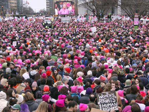 Hunderttausende Menschen demonstrieren in Washington für Frauenrechte, für ein weltoffenes Amerika und gegen US-Präsident Donald Trump. Überall auf der Welt schließen sich Frauen und Männer diesen Protesten an.