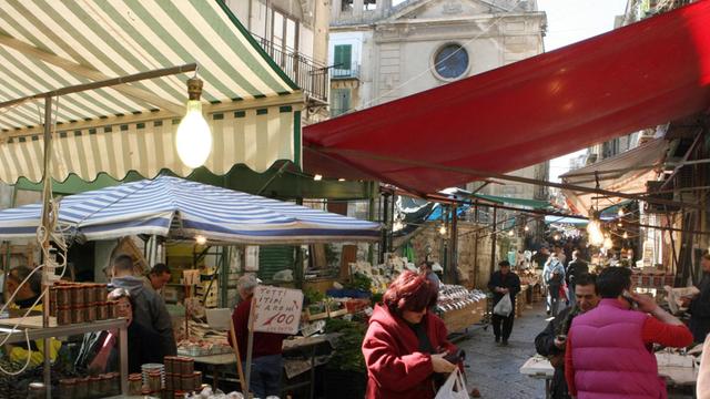 Markt in Palermo auf Sizilien