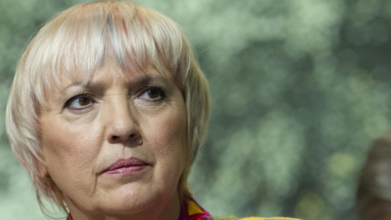 Claudia Roth, Vizepraesidentin des Deutschen Bundestags (Bündnis 90/Die Grünen) in Bielefeld 2019 Claudia Roth, Vizepraesidentin des Deutschen Bundestags (Bündnis 90/Die Grünen) in Bielefeld 2019
