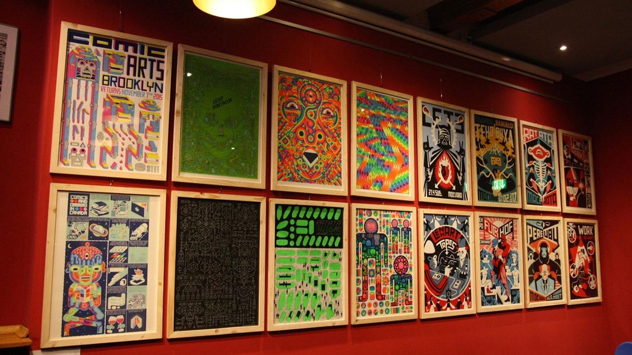 Grafikarbeiten von "Strane Dizioni" im Rahmen des Festivals "Millionaires Club" in Leipzig. Grafikarbeiten von "Strane Dizioni" im Rahmen des Festivals "Millionaires Club" in Leipzig.