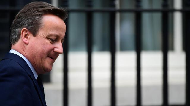Großbritanniens Premierminister David Cameron vor Downing Street Numer 10.