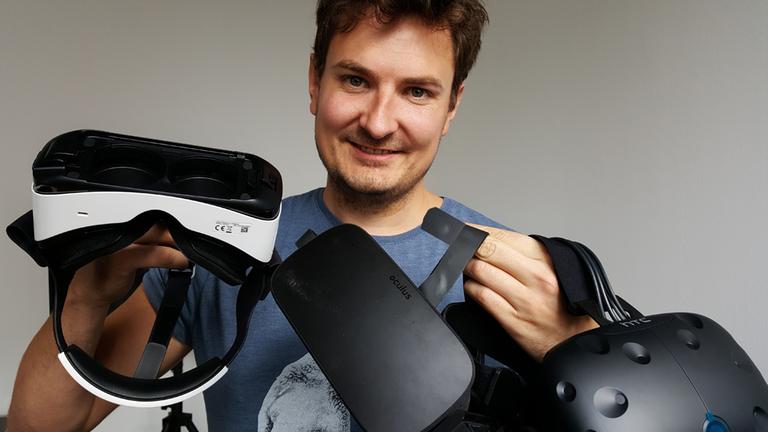 Florian Wögerer samt VR-Equipment Florian Wögerer samt VR-Equipment