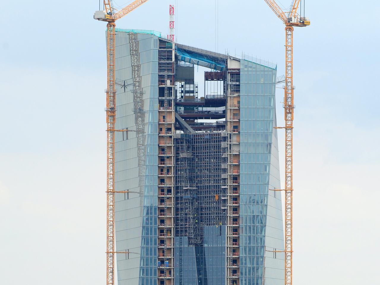 Neubau der Europäischen Zentralbank in Frankfurt am Main 27.8.13