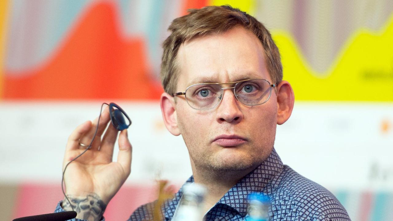 Der Schriftsteller Clemens Meyer im Januar 2015 Der Schriftsteller Clemens Meyer im Januar 2015