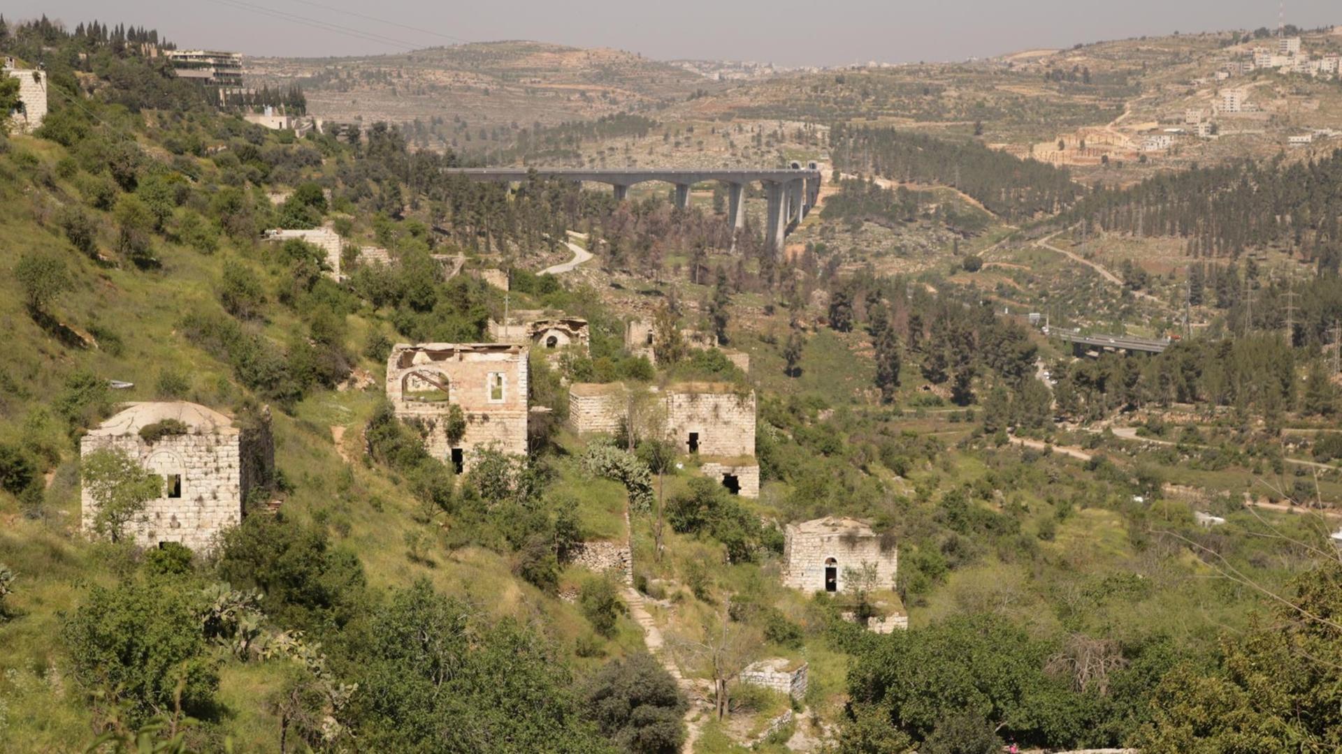 Ansicht Ruinendorf Lifta, Jerusalem Ansicht Ruinendorf Lifta, Jerusalem