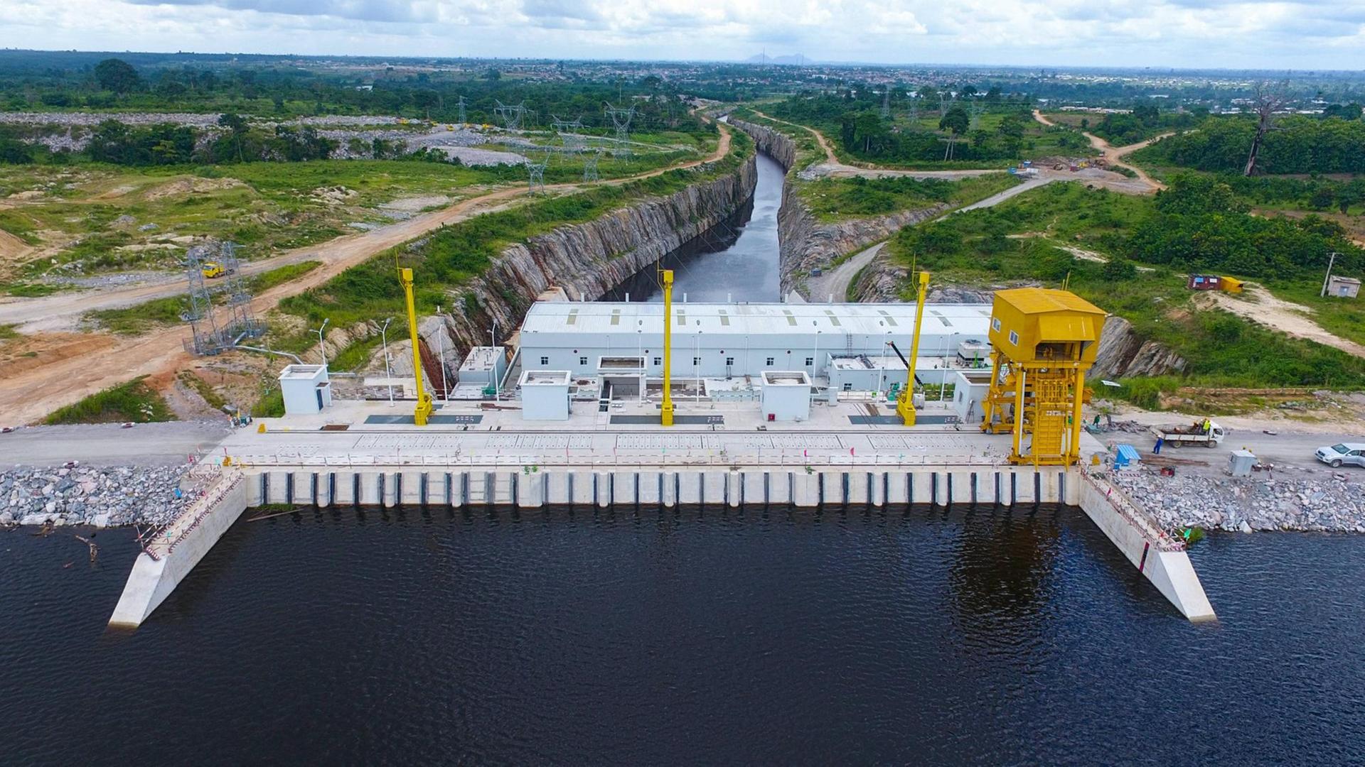 Der Soubre-Damm, bisher größtes Wasserkraftwerk der Elfenbeinküste