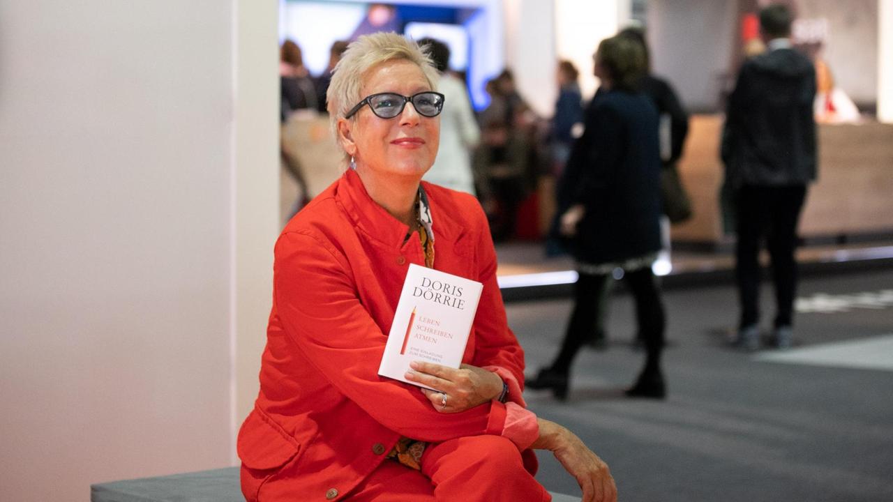 Doris Dörrie auf der Frankfurter Buchmesse. Doris Dörrie auf der Frankfurter Buchmesse.
