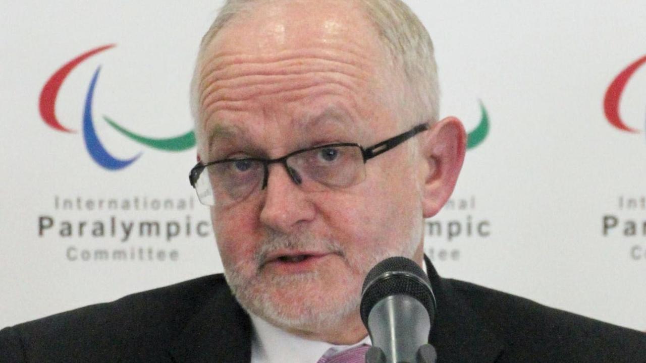 IPC-Präsident Philip Craven am 22. Mai 2017 bei einer Pressekonferenz in London. IPC-Präsident Philip Craven am 22. Mai 2017 bei einer Pressekonferenz in London.