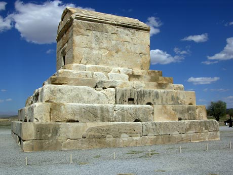 Das Grab von Kyros dem Großen in Pasargard