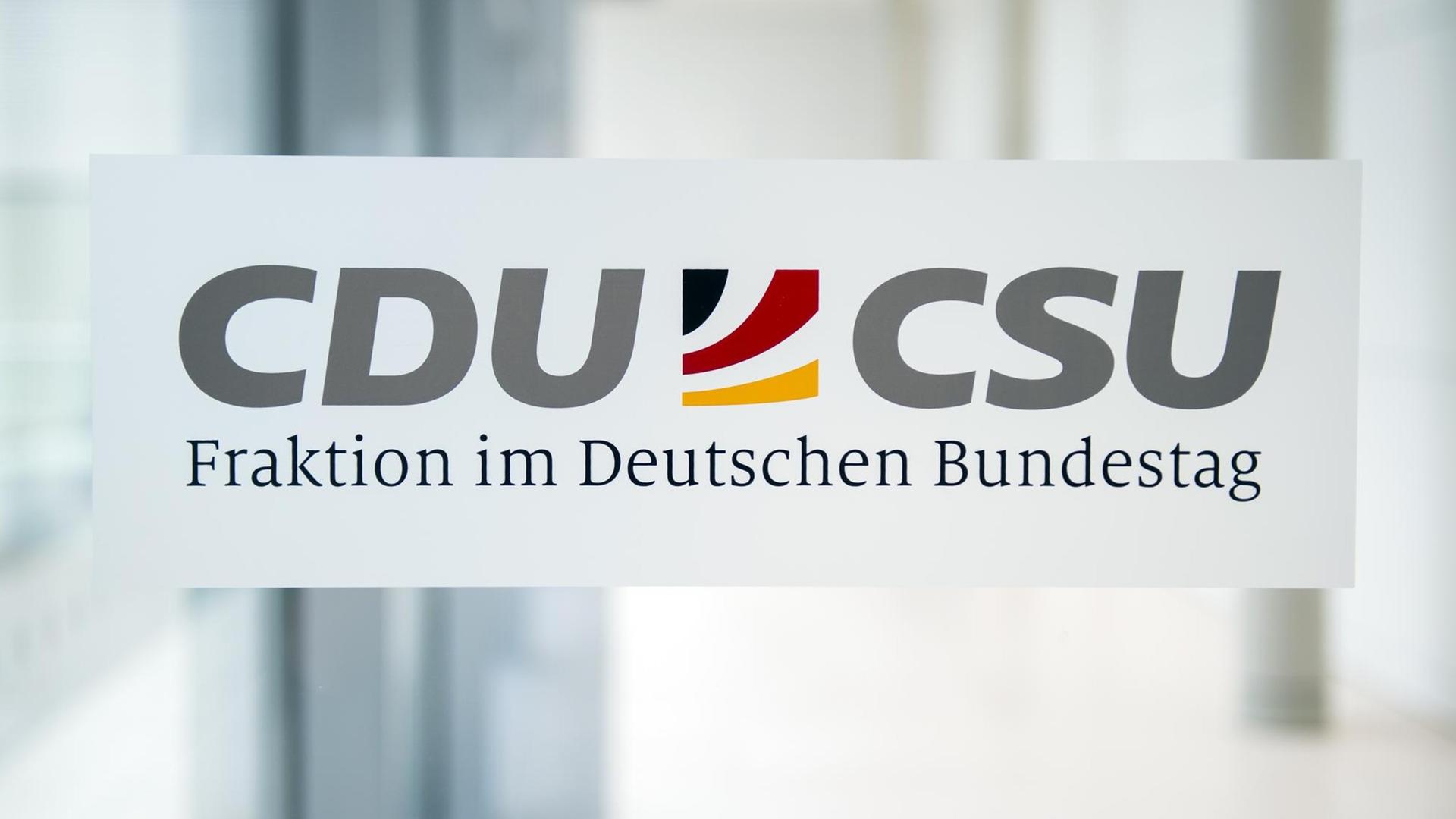 Das Logo der beiden konservativen Parteien CDU und CSU.