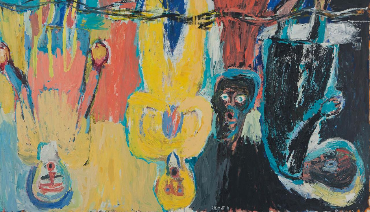 "Der Brückechor" von Georg Baselitz "Der Brückechor" von Georg Baselitz