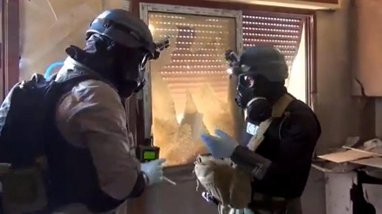 Experten der OPCW bei der Arbeit in Syrien Experten der OPCW bei der Arbeit in Syrien
