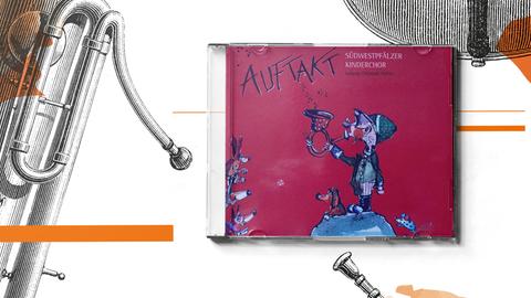 Auf dem roten Cover der CD, die eine Coproduktion mit dem Deutschlandfunk Kultur ist, ist unter dem Schriftzug "Auftakt" ein kleiner Jäger zu sehen, der in ein Horn bläst, während Tiere des Waldes zuhören.