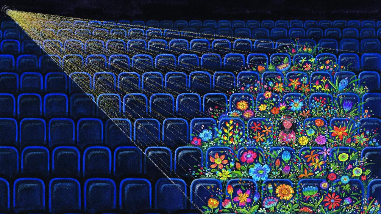 Szene aus dem Comic "Das Kino des Lebens" von Jimmy Liao. Szene aus dem Comic "Das Kino des Lebens" von Jimmy Liao.