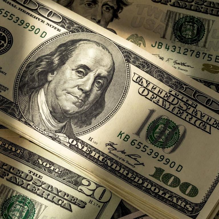100-Dollar-Scheine.