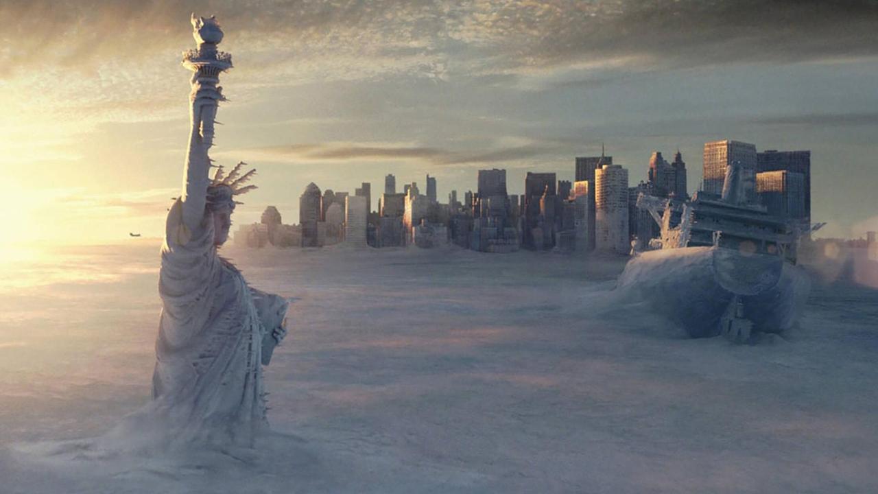Naturgewalten bedrohen New York: Szene aus dem Science-Fiction Film "The Day After Tomorrow" von Roland Emmerich. Naturgewalten bedrohen New York: Szene aus dem Science-Fiction Film "The Day After Tomorrow" von Roland Emmerich.