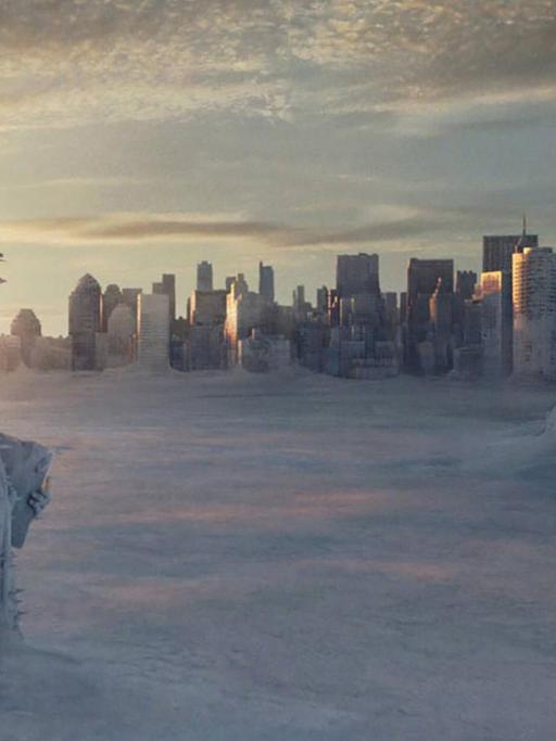 Naturgewalten bedrohen New York: Szene aus dem Science-Fiction Film "The Day After Tomorrow" von Roland Emmerich.