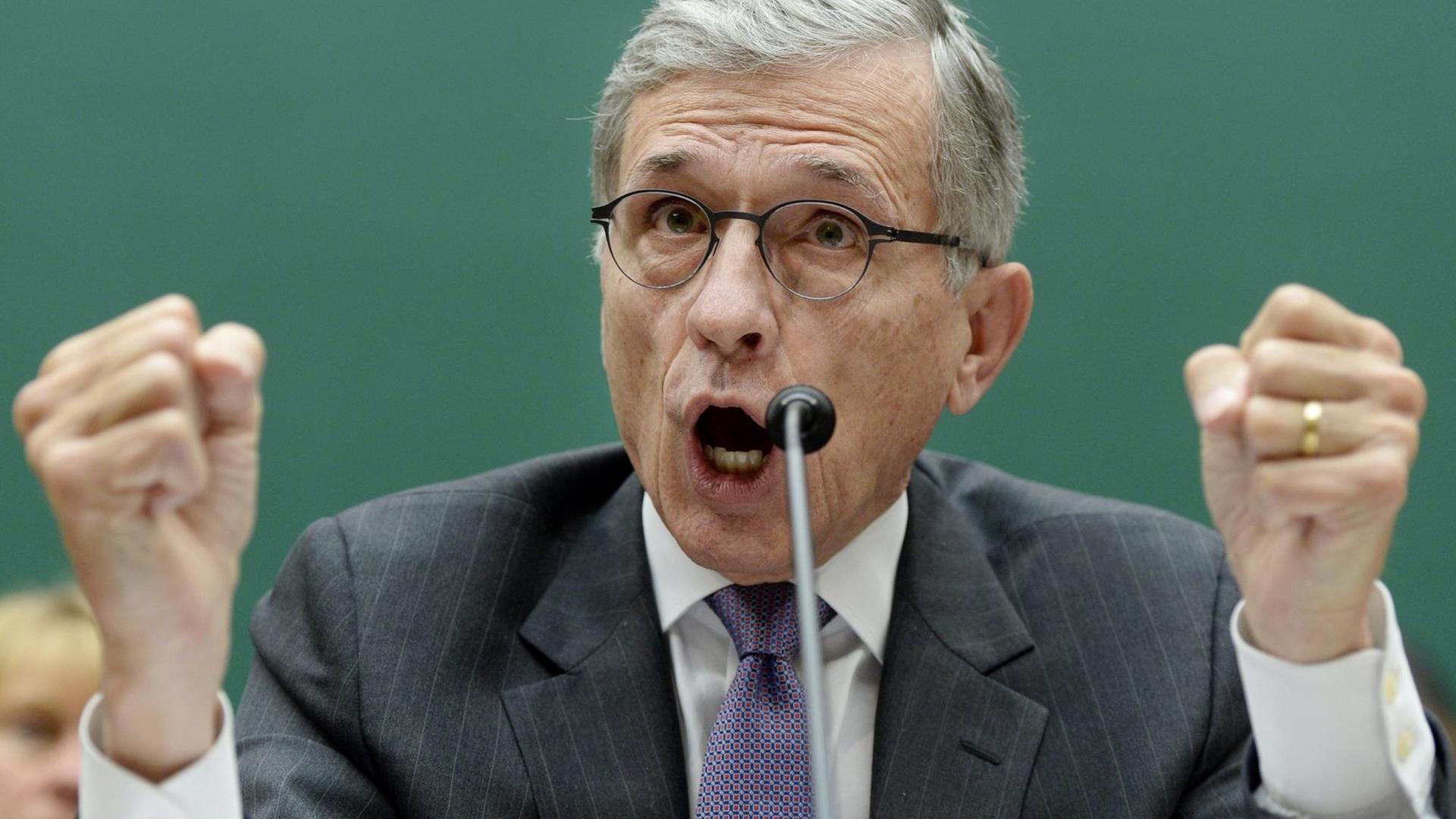 Der ehemalige Chef der Federal Communications Commission Tom Wheeler. Der ehemalige Chef der Federal Communications Commission Tom Wheeler.