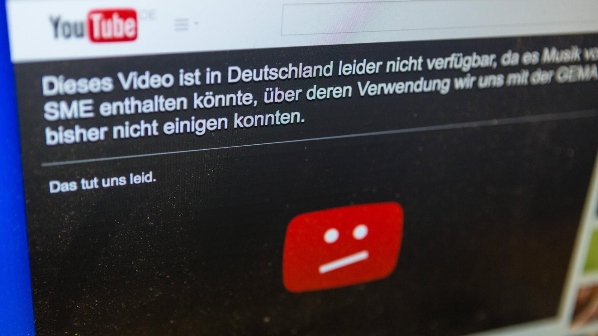 Sperrtafel bei Youtube Sperrtafel bei Youtube
