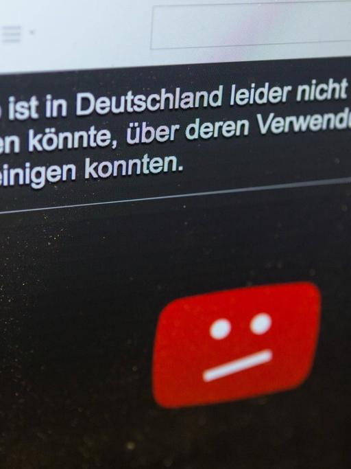 Sperrtafel bei Youtube