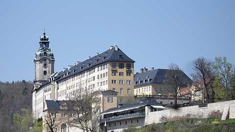 Kulisse für das Folkfestival: Schloss Heidecksburg in Rudolstadt