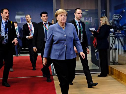 Bundeskanzlerin Merkel beim EU-Gipfel in Brüssel