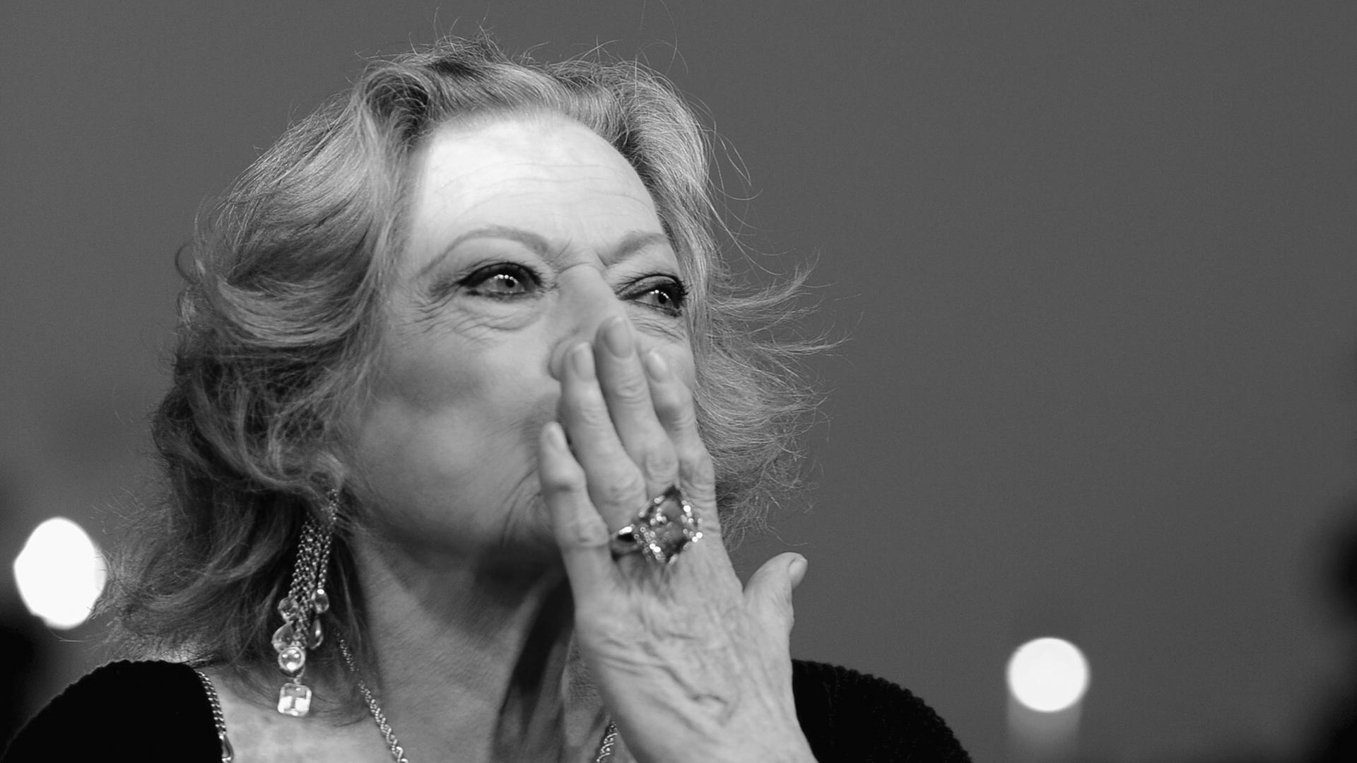 Die schwedische Schauspielerin Anita Ekberg, Aufnahme vom Oktober 2010 Die schwedische Schauspielerin Anita Ekberg, Aufnahme vom Oktober 2010