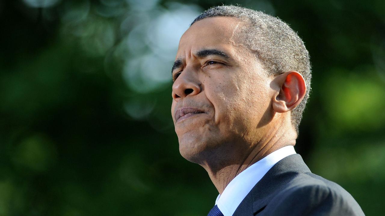 US-Präsident Barack Obama hält eine Rede im Rosengarten des Weißen Hauses in Washington. US-Präsident Barack Obama hält eine Rede im Rosengarten des Weißen Hauses in Washington.