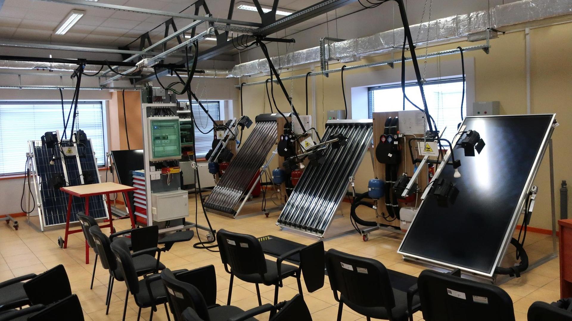 Lernen für die Energiewende: Der Schulungsraum im Euro-Centrum in Katowice Lernen für die Energiewende: Der Schulungsraum im Euro-Centrum in Katowice