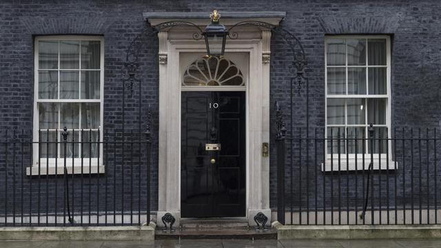 Downing Street Nr. 10, der Sitz des britischen Premierministers