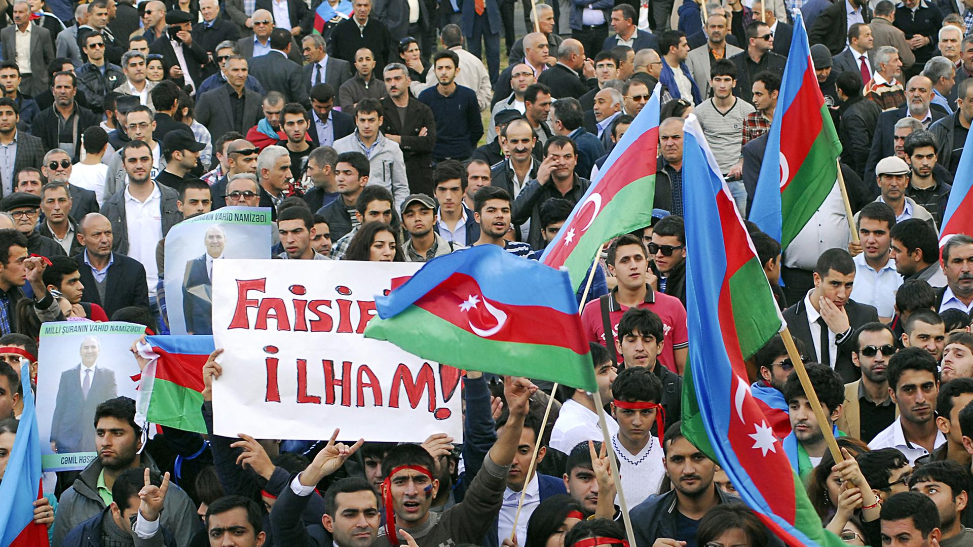 Regierungskritische Demonstration in Baku Regierungskritische Demonstration in Baku