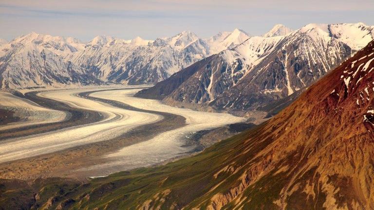 Gletscher im Kluane. Gletscher im Kluane.
