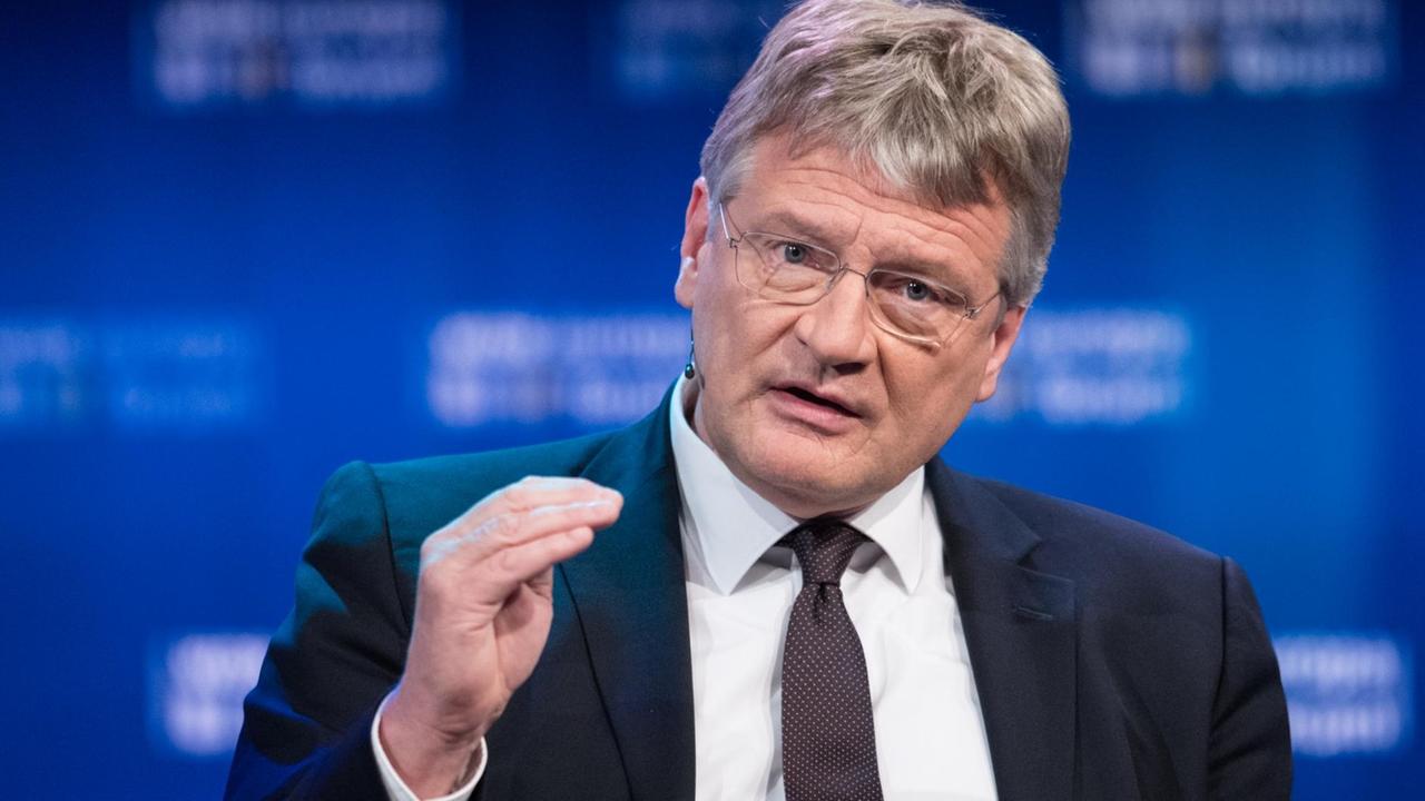 Joerg MEUTHEN (Stellv. Fraktionsvorsitzender Europa der Freiheit und der direkten Demokratie Europaeisches Parlament, MdEP/AfD) waehrend der Diskussionsrunde. 22. Internationales WDR Europaforum 2019 im Auswaertigen Amt in Berlin, Deutschland am 23.05.2019. Â | Verwendung weltweit Joerg MEUTHEN (Stellv. Fraktionsvorsitzender Europa der Freiheit und der direkten Demokratie Europaeisches Parlament, MdEP/AfD) waehrend der Diskussionsrunde. 22. Internationales WDR Europaforum 2019 im Auswaertigen Amt in Berlin, Deutschland am 23.05.2019. Â | Verwendung weltweit