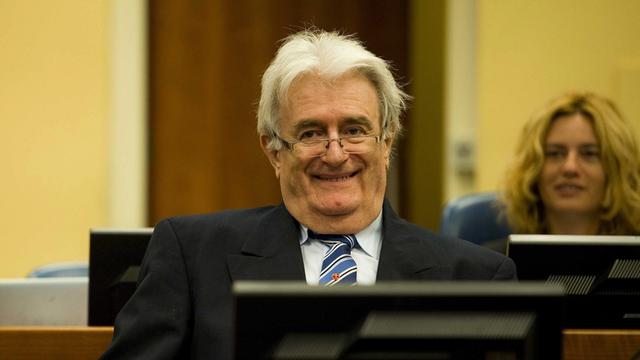 Der ehemalige Serbenführer Radovan Karadzic vor dem UN-Kriegsverbrecher-Tribunal in Den Haag.