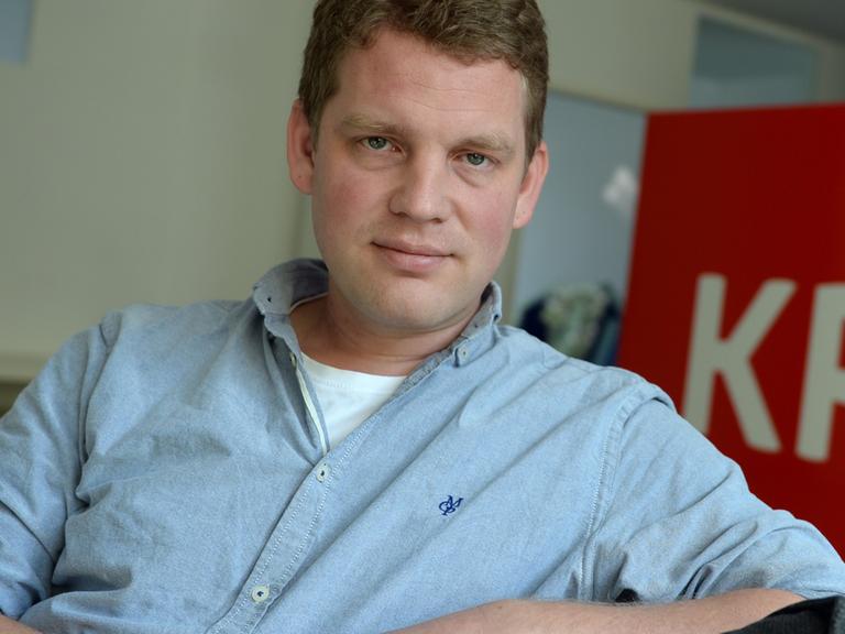 Krautreporter-Geschäftsführer Sebastian Esser, aufgenommen am 17.09.2014 in Berlin