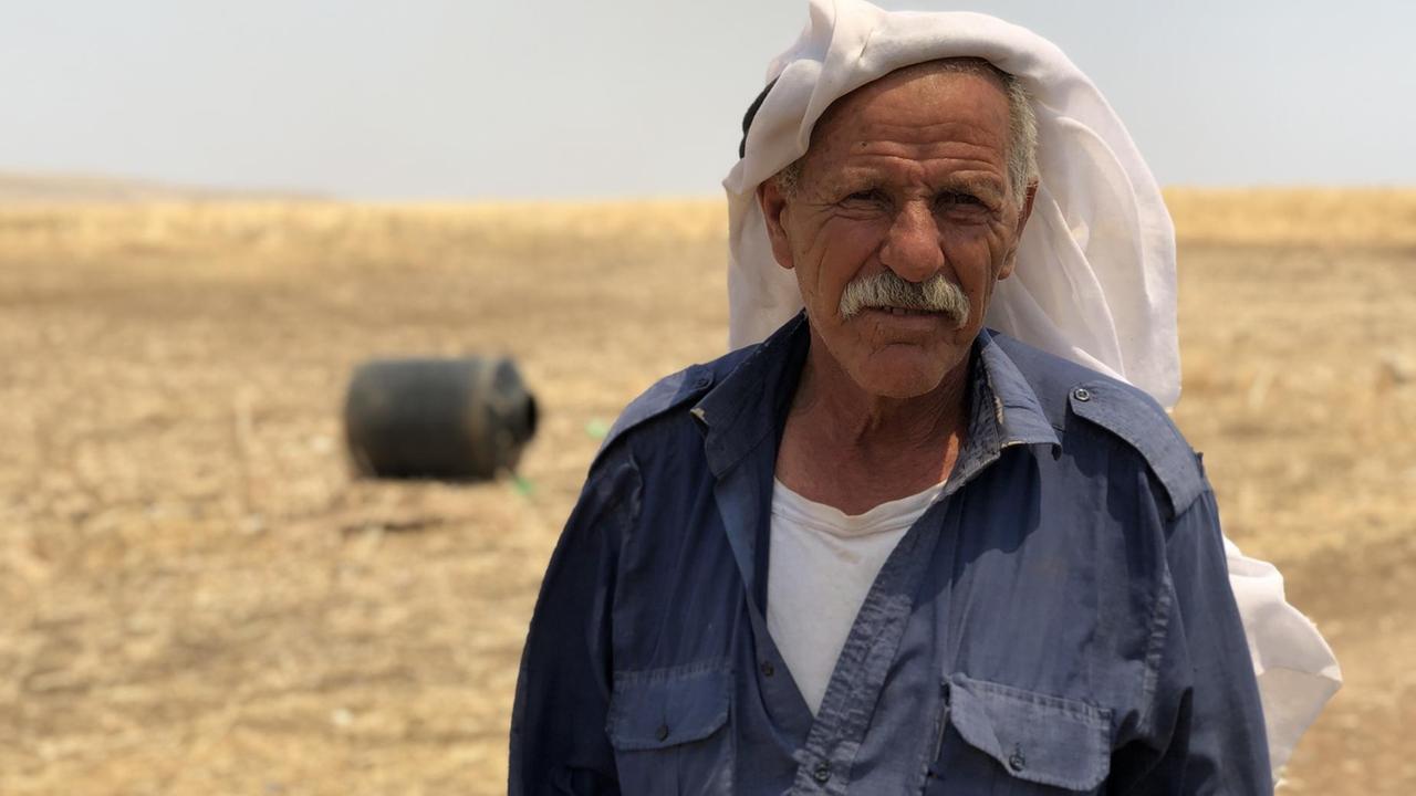 Der palästinensische Beduine Ali Abu Kbash