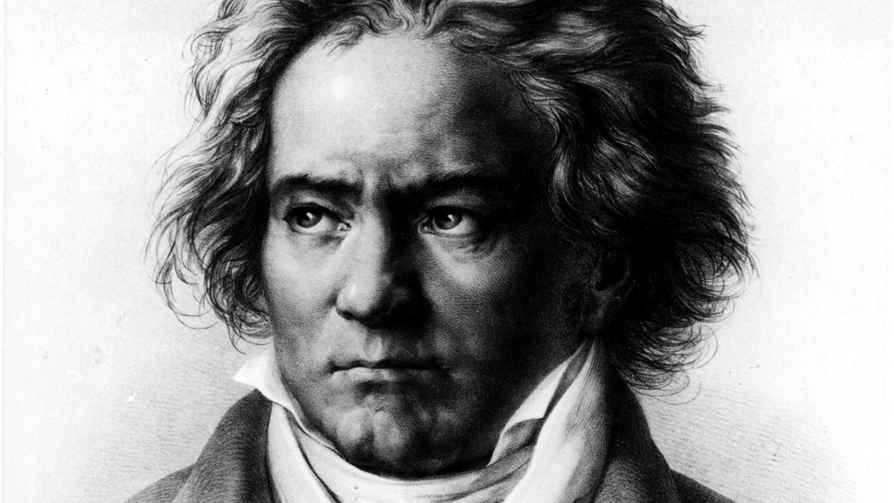 Zu sehen ist der Komponist Ludwig van Beethoven. Das Porträt wurde von August von Klöber angefertigt. Zu sehen ist der Komponist Ludwig van Beethoven. Das Porträt wurde von August von Klöber angefertigt.