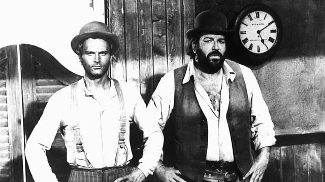 Terence Hill und Bud Spencer (r.) in dem erfolgreichen Italo-Western "Vier Fäuste für ein Hallelujah" (1971)