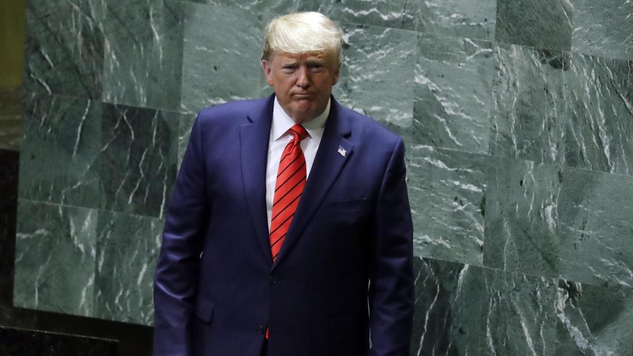 Donald Trump bei der UNO in New York. Donald Trump bei der UNO in New York.